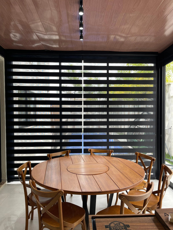 Persiana Double Visio Preto