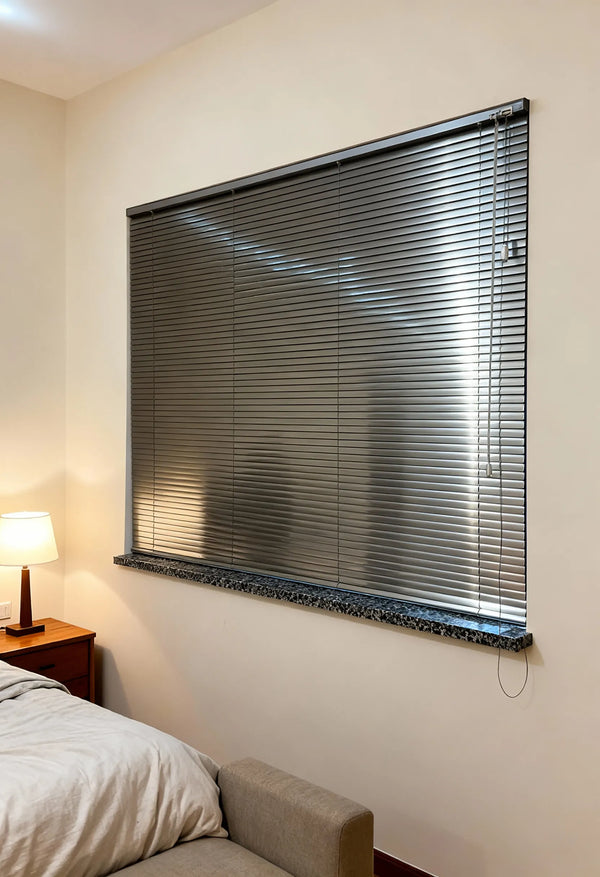 Persiana Horizontal Chumbo